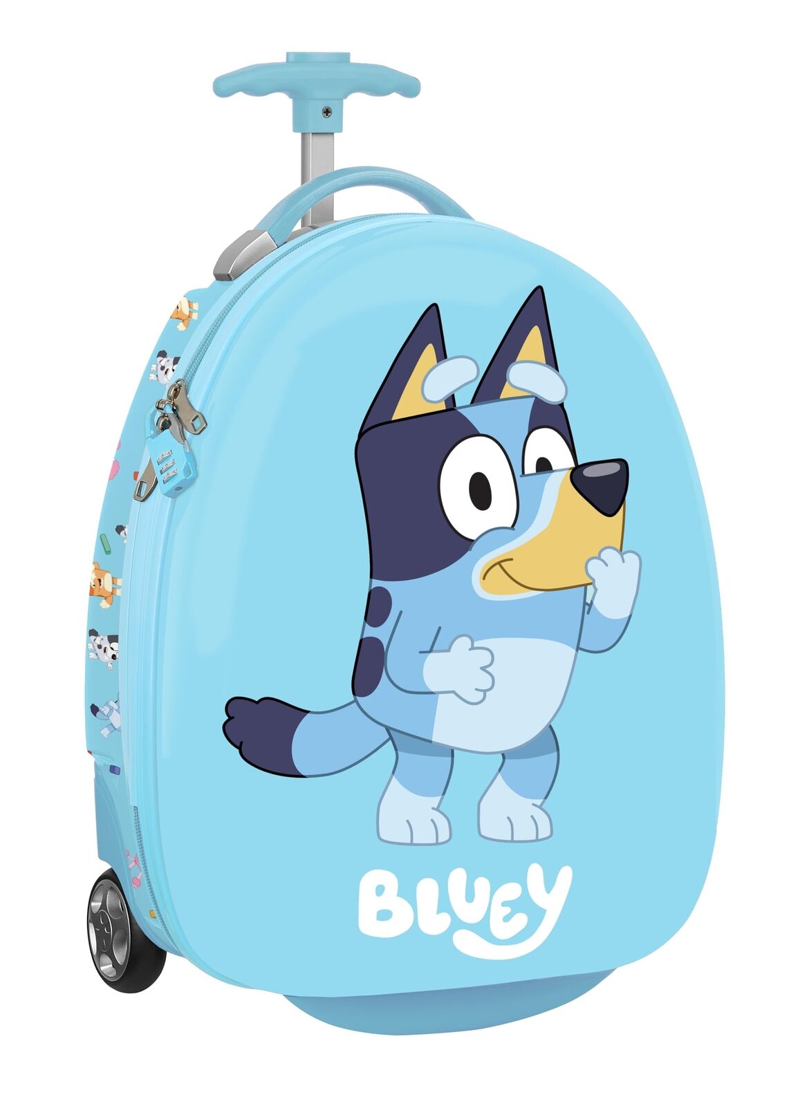 Blue – Cabin Trolley 16 Inches, Suitcase with Wheels, Security Lock, Light Suitc
