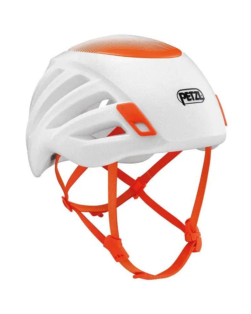 Petzl Sirocco Casco Taglia M/L 53-61 cm, Bianco/Arancio
