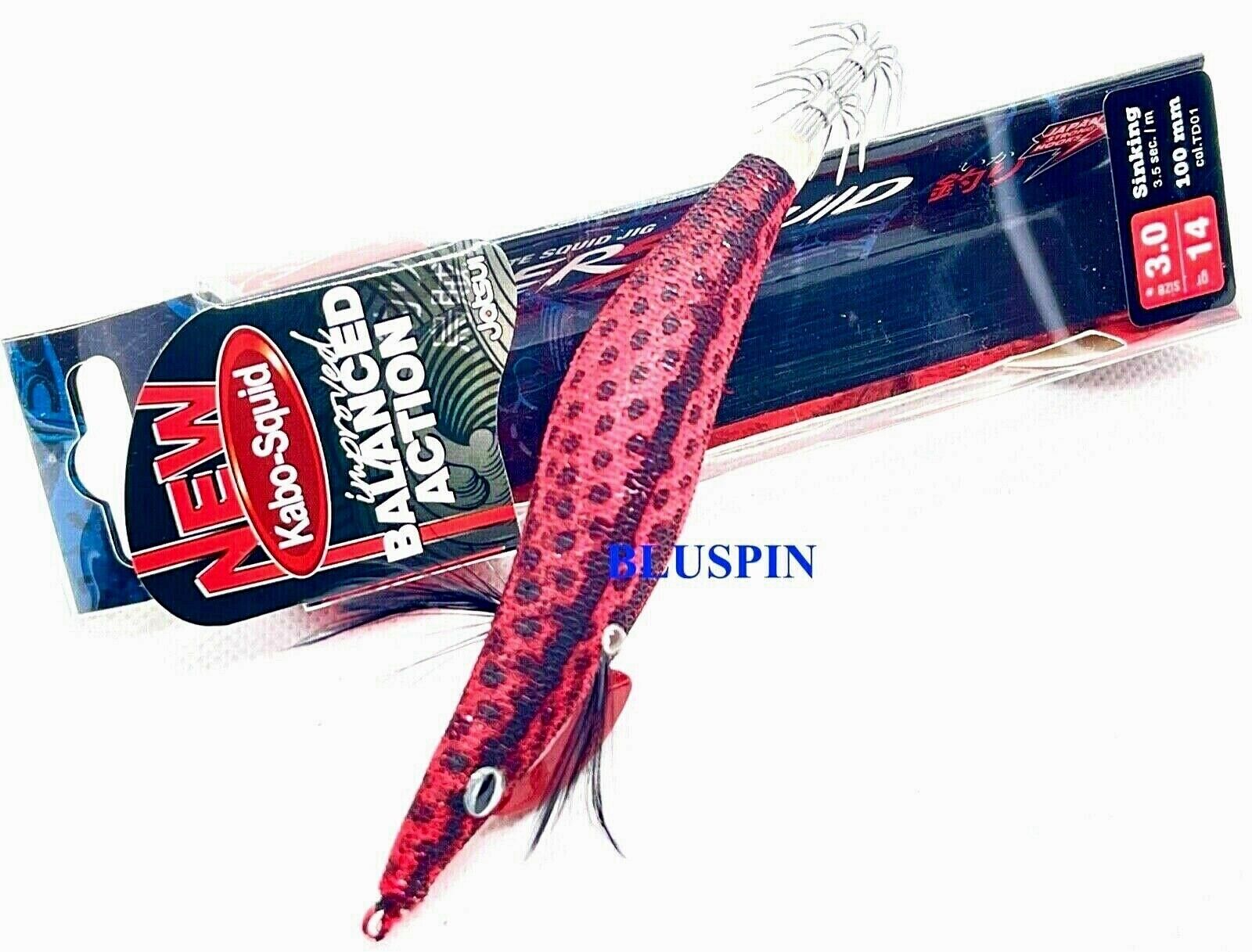 NEW SEPPIARA JATSUI KABO KILLER  SQUID BALANCED ACTION JIG EGI 3.0 14g COL: TD01