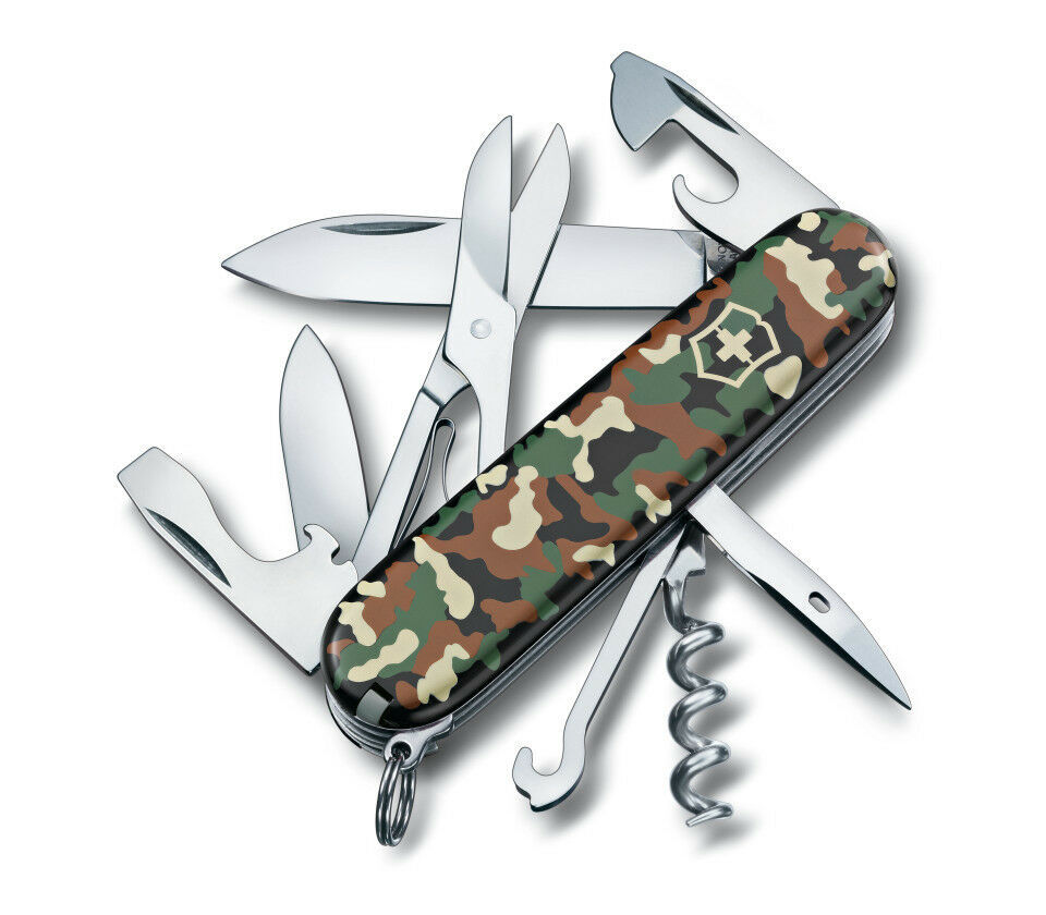 1.3703.94 VICTORINOX MULTIUSO CLIMBER CAMO MIMETICO 14 FUNZIONI