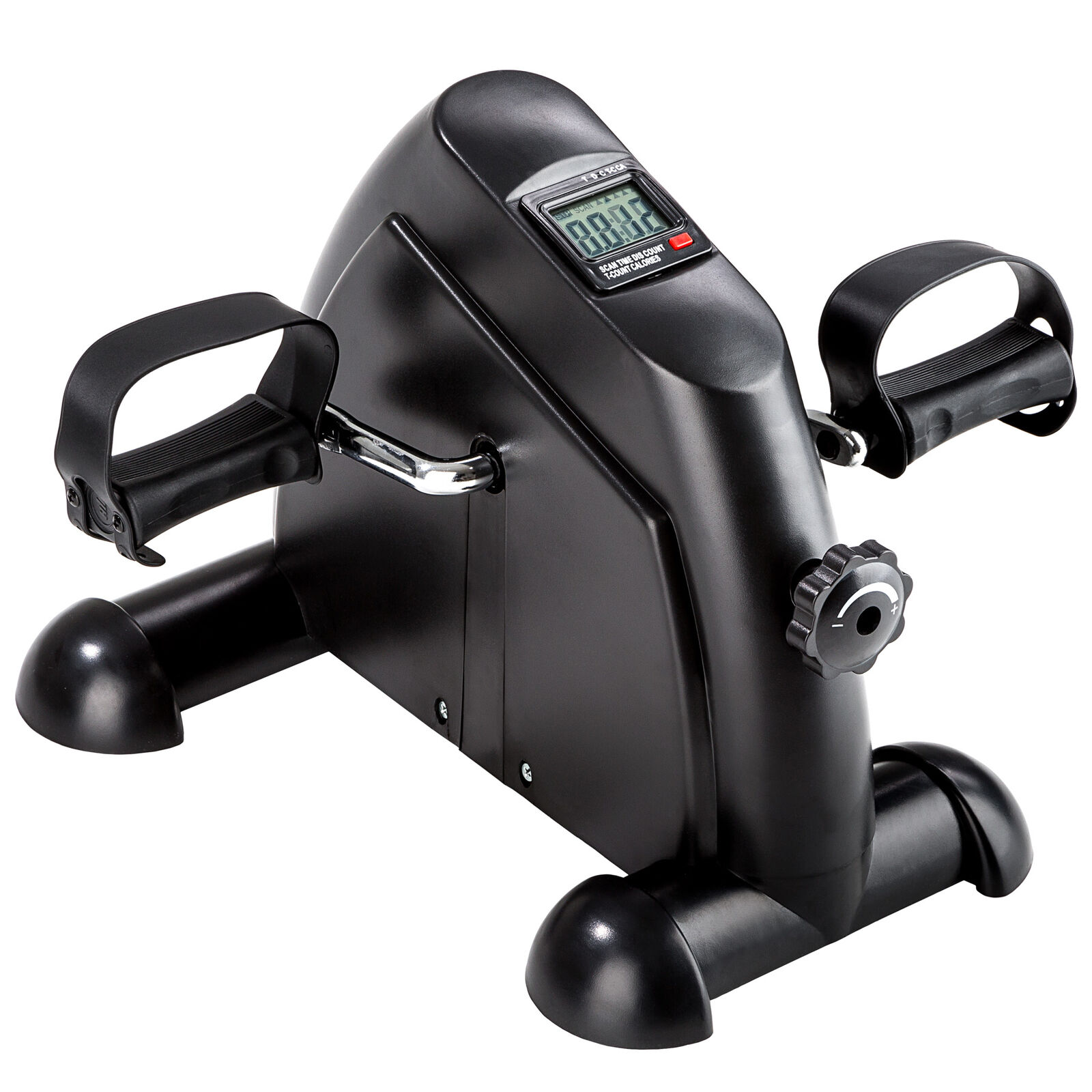 Pedaliera Manuale Cyclette Gambe Braccia Home Trainer LCD Mini Bike Nero Fitness