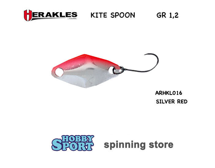 KITE SPOON ARHKLO16 - SILVER RED - GR 1.2 - ONDULANTE HERAKLES AREA TROUT