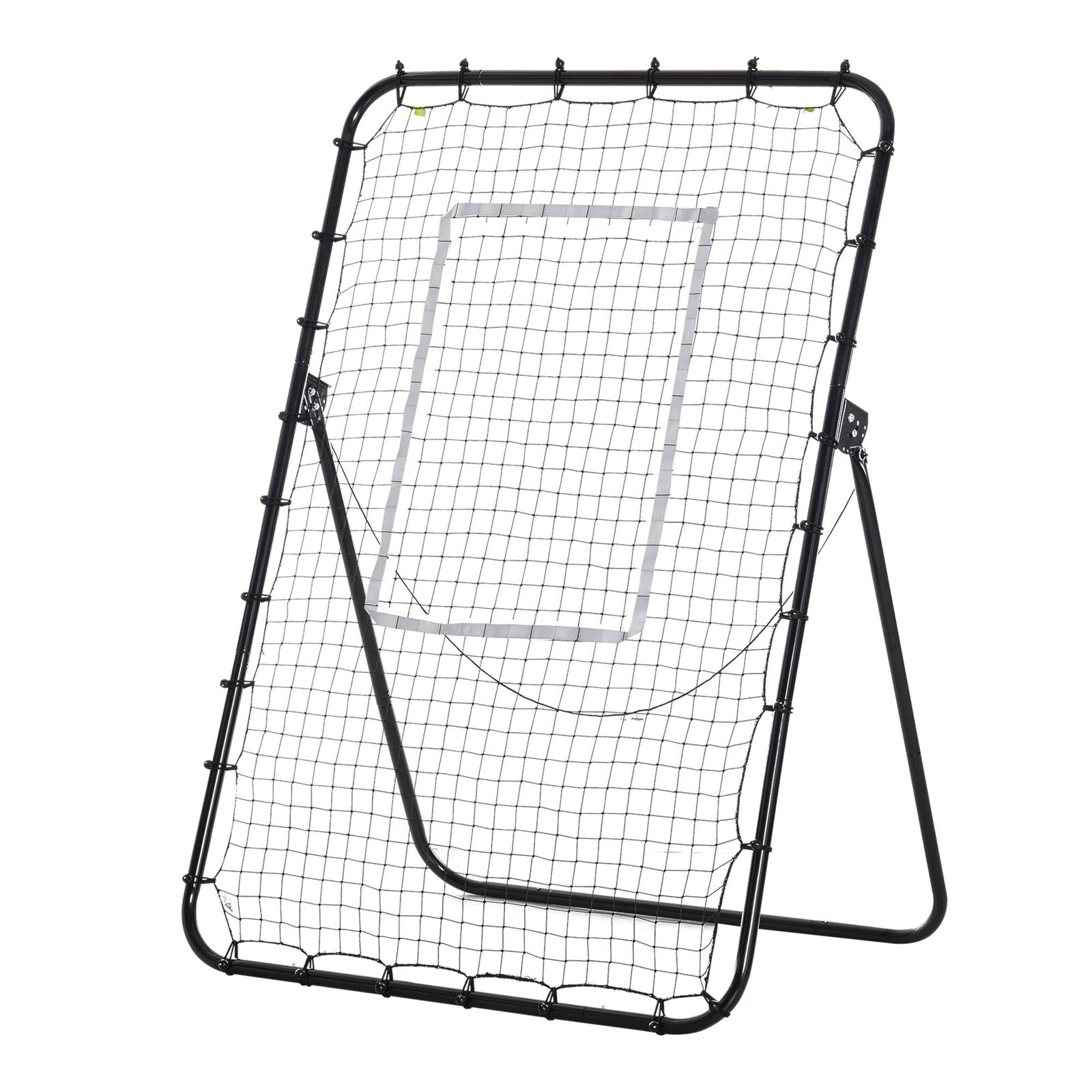 HOMCOM Rete da Calcio Elastica Rebounder Pieghevole Regolabile con Bersaglio