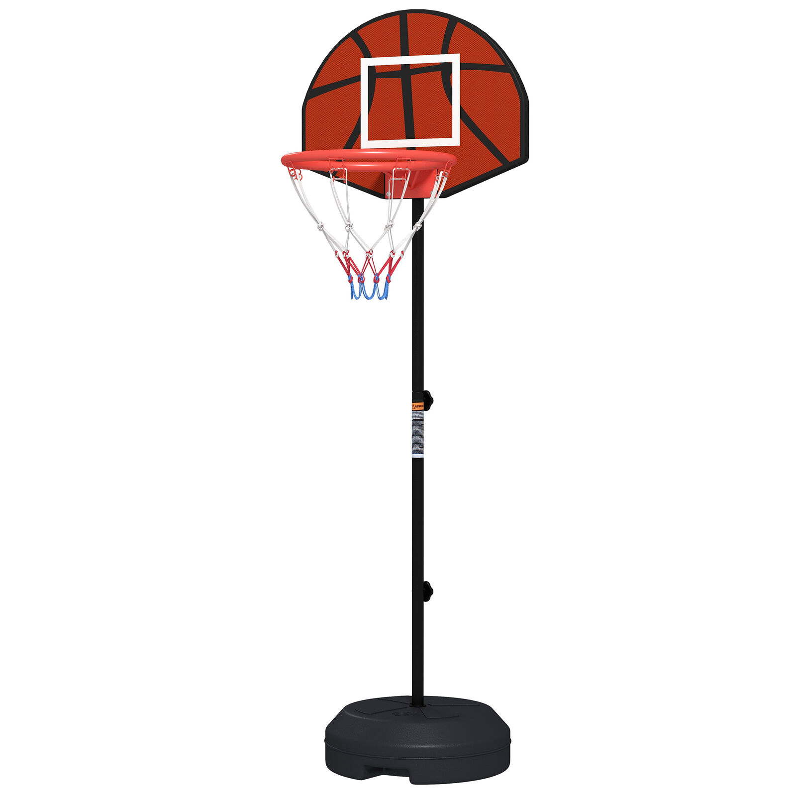 SPORTNOW Canestro Basket con Bersaglio Freccette 2 in 1 Nero e Marrone