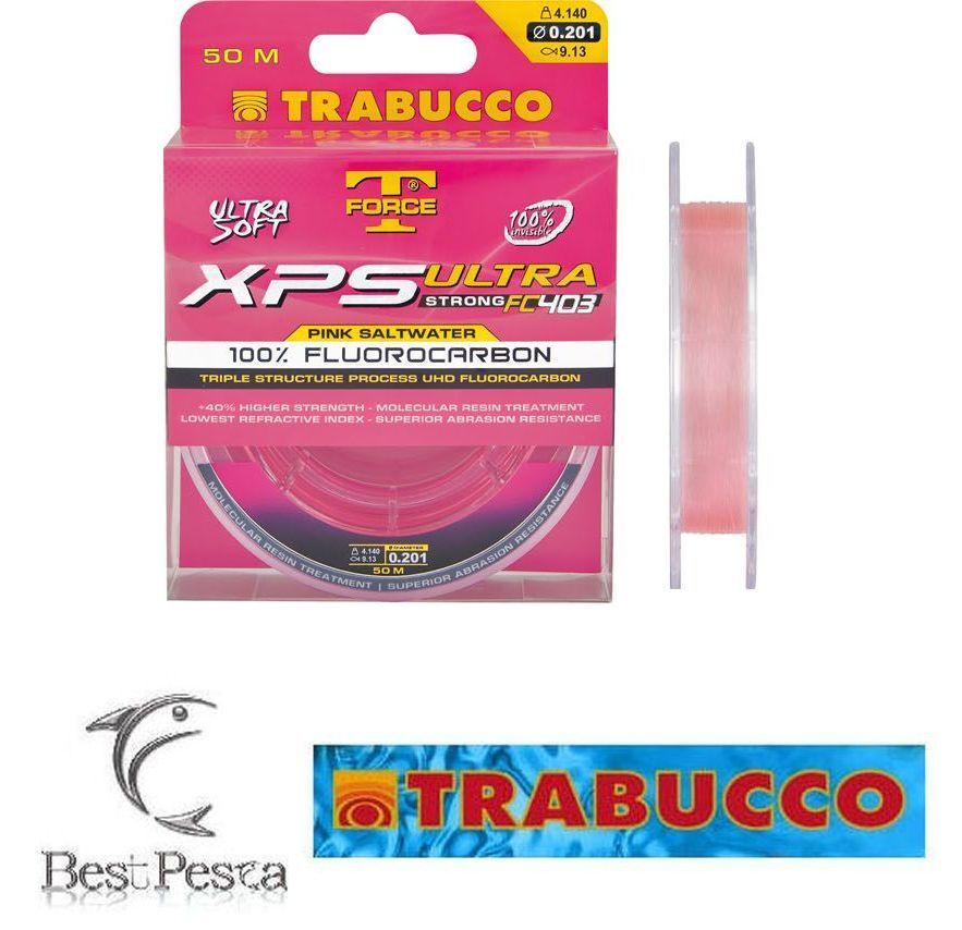 TRABUCCO XPS ULTRA STRONG FC403 PINK SALTWATER 30mt - 0.60