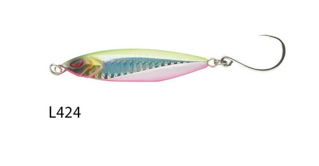 Esca pesce finto artificiale vertical e light jigging pesca sportiva str diablo