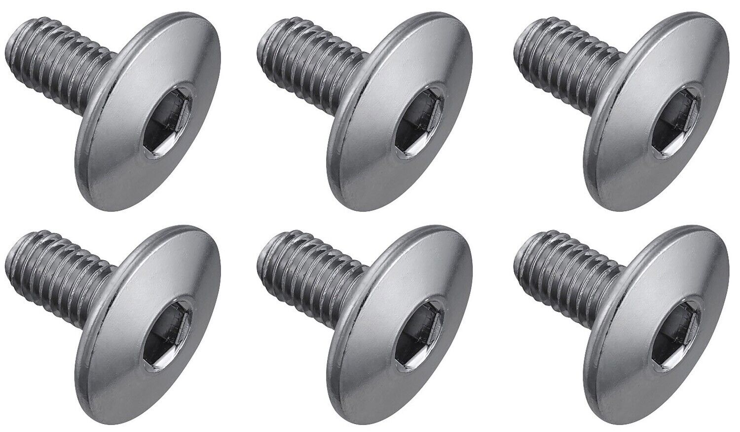 6x Shimano Cleat Fixing Bolts SPD-SL - M5 x 8mm (Y42U98080)