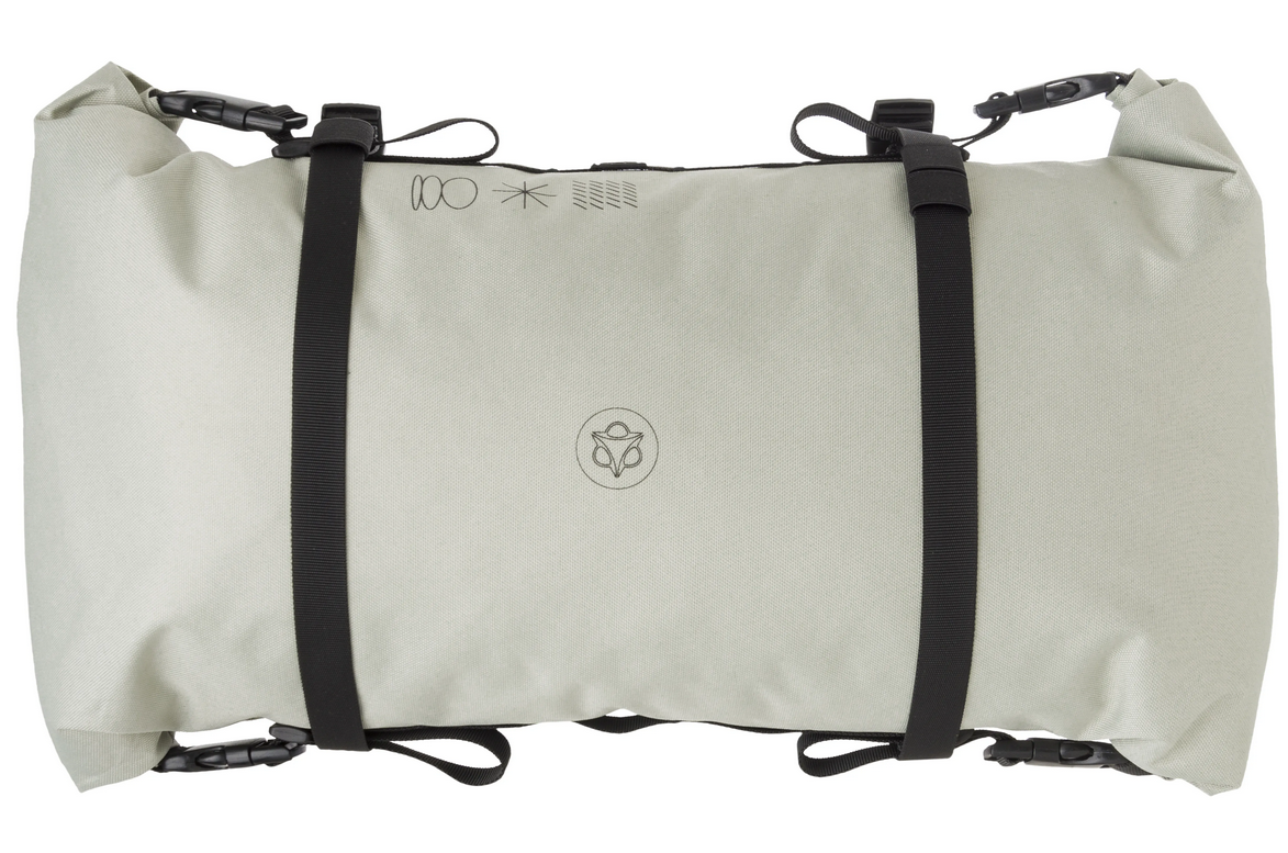 Borsa anteriore al manubrio bikepacking  AGU VENTURE 17 litri verde pistacchio