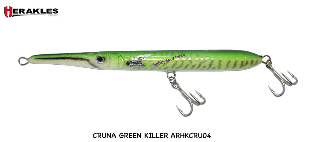 CRUNA NEEDLE HERAKLES ARHKCRU04 GREEN KILLER  ARTIFICIALE SPINNING PESCE SERRA