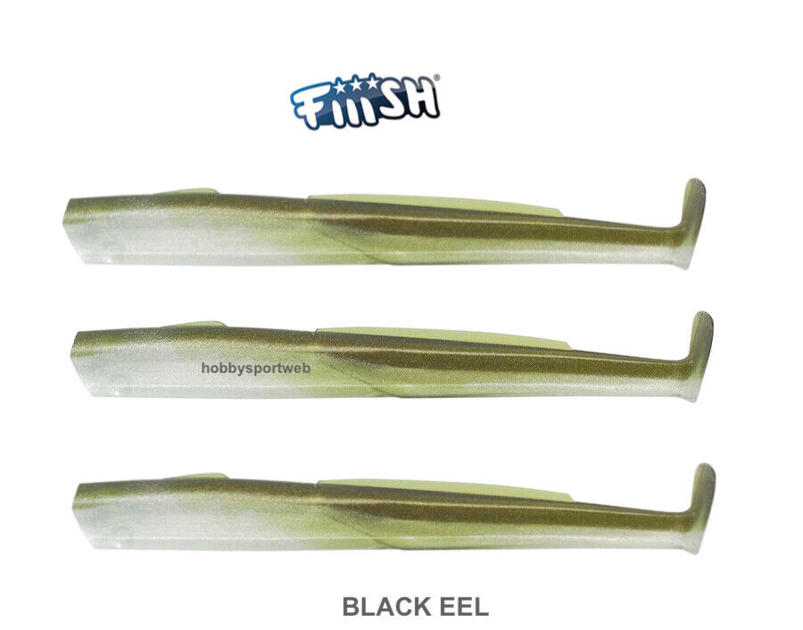 BLACK EEL FIIISH SIZE 2 BE 1270 KAKI  3 CORPI RICAMBIO PESCA SPINNING
