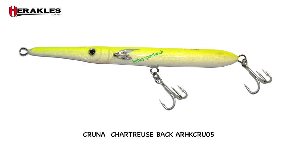 CRUNA NEEDLE HERAKLES ARHKCRU05 CHARTREUSE BACK ARTIFICIALE  PESCE SERRA