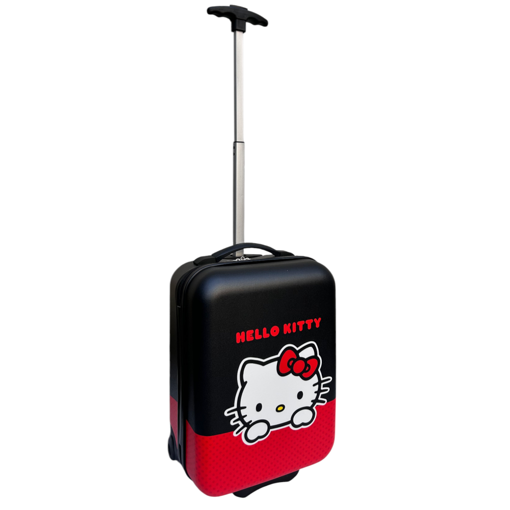 TROLLEY DA VIAGGIO HELLO KITTY MINI VALIGIA 2 RUOTE IN ABS MANICO ALLUNGABILE