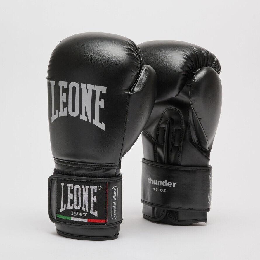 Leone 1947 Guanti Boxe Adulti Unisex Thunder 10OZ, Sport da Ring - /10OZ-01 (Ner