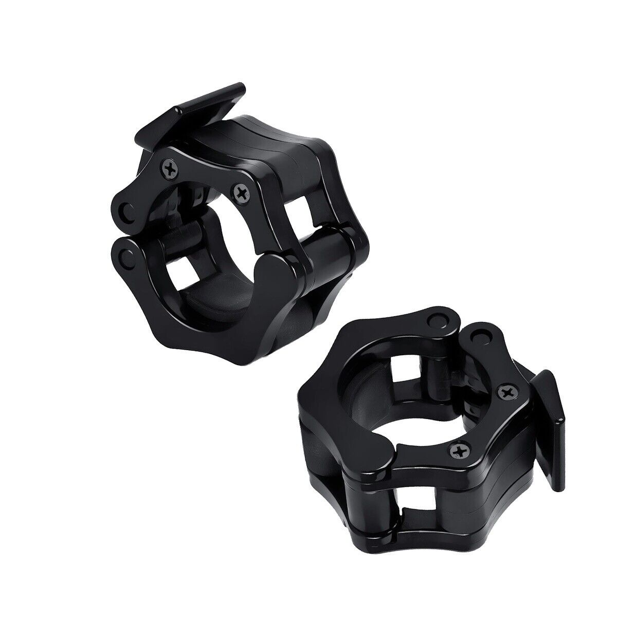 2 PZ FERMAPESI 50mm MORSETTI PER BILANCIERE OLIMPICO CLIP SGANCIO RAPIDO COLLARI