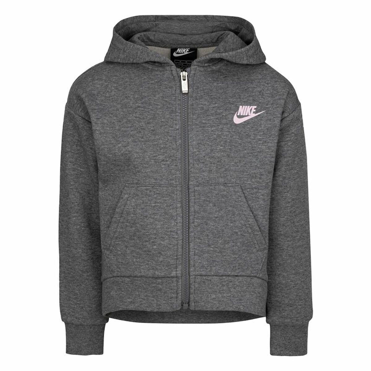 Giacca Sportiva Da Uomo Nike Full Zip Grigio Grigio Scuro Taglia:taglia - 6-7 An