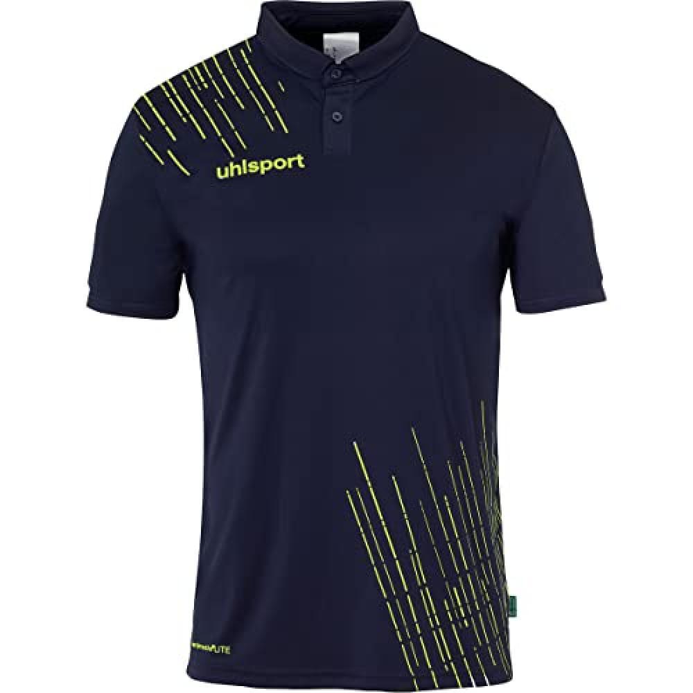 (TG. S) uhlsport Score 26 Calcio Poly Polo-Shirt t-Shirt Polo Manica Corta Camic