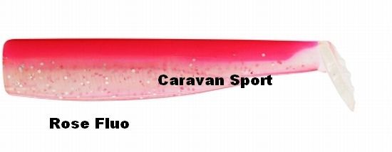 2 CORPI DI RICAMBIO BLACK MINNOW 200 N° 6  COLORE ROSE FLUO  FIIISH CODA TUNA