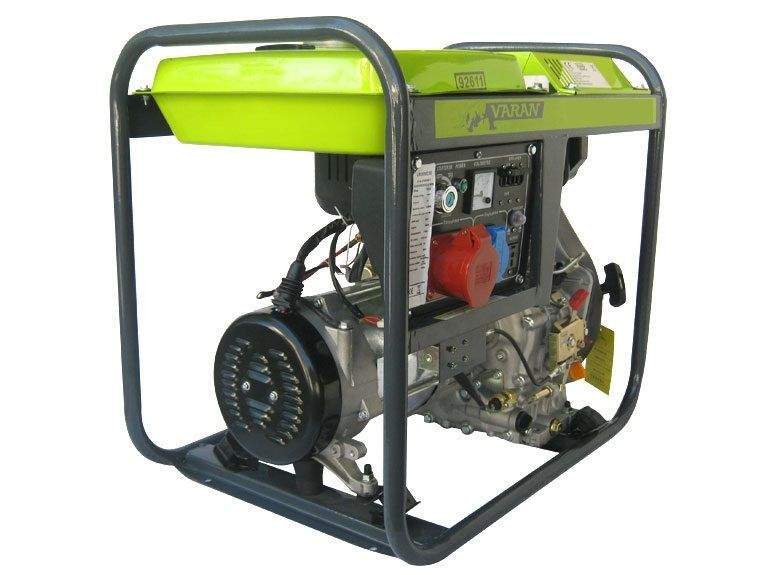 Generatore elettrico Diesel 5.0 kVA, 1x 400V, 1x 230V, 1x 12VDC