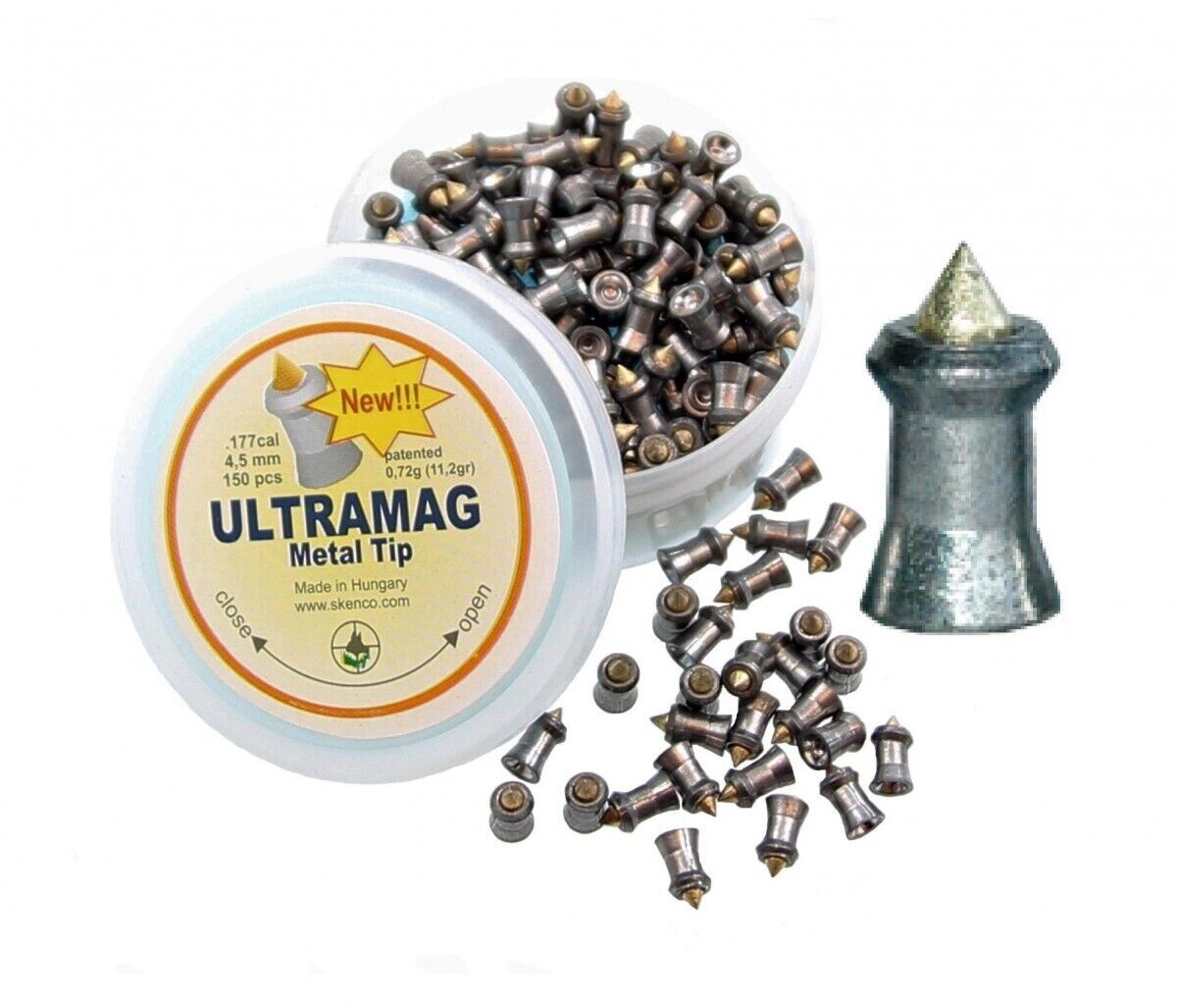 Piombini 4.5mm Skenco ultramag pallini pellets carabina aria compressa plombs