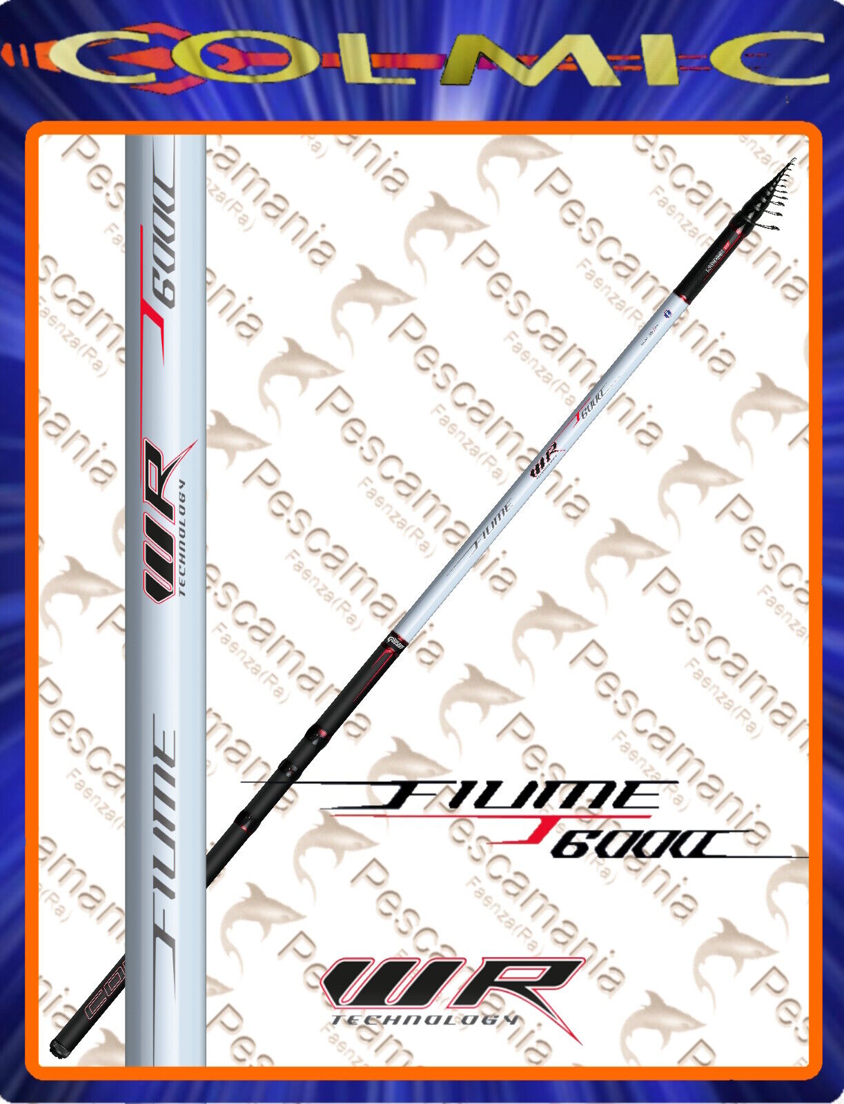 Canna Colmic Fiume WR T-6000 20gr mt 6.00 FUJI Guides