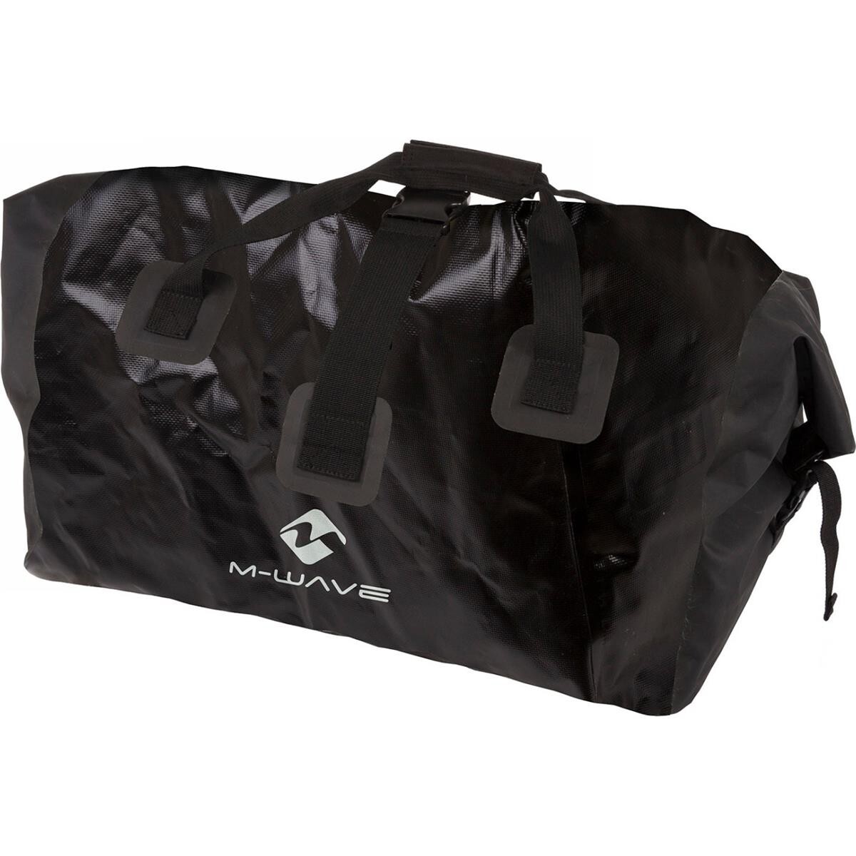Borsa Impermeabile M-Wave Travellers Bag 120L per Rimorchio Bici, Nera, con Dett