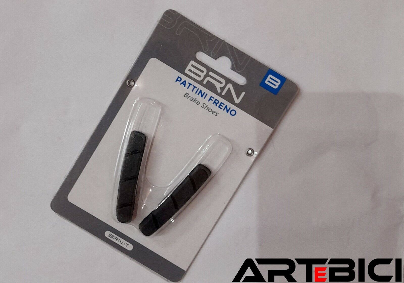 BRN Paio PATTINI / Gommini di RICAMBIO bici SPORT CORSA tipo Campagnolo / Freni