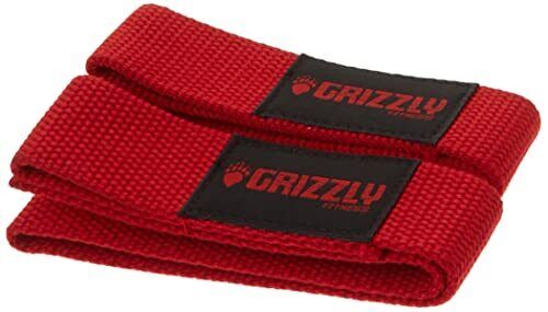 Grizzly Fitness Cotton Lifting Straps Uomo 8610-RD Red