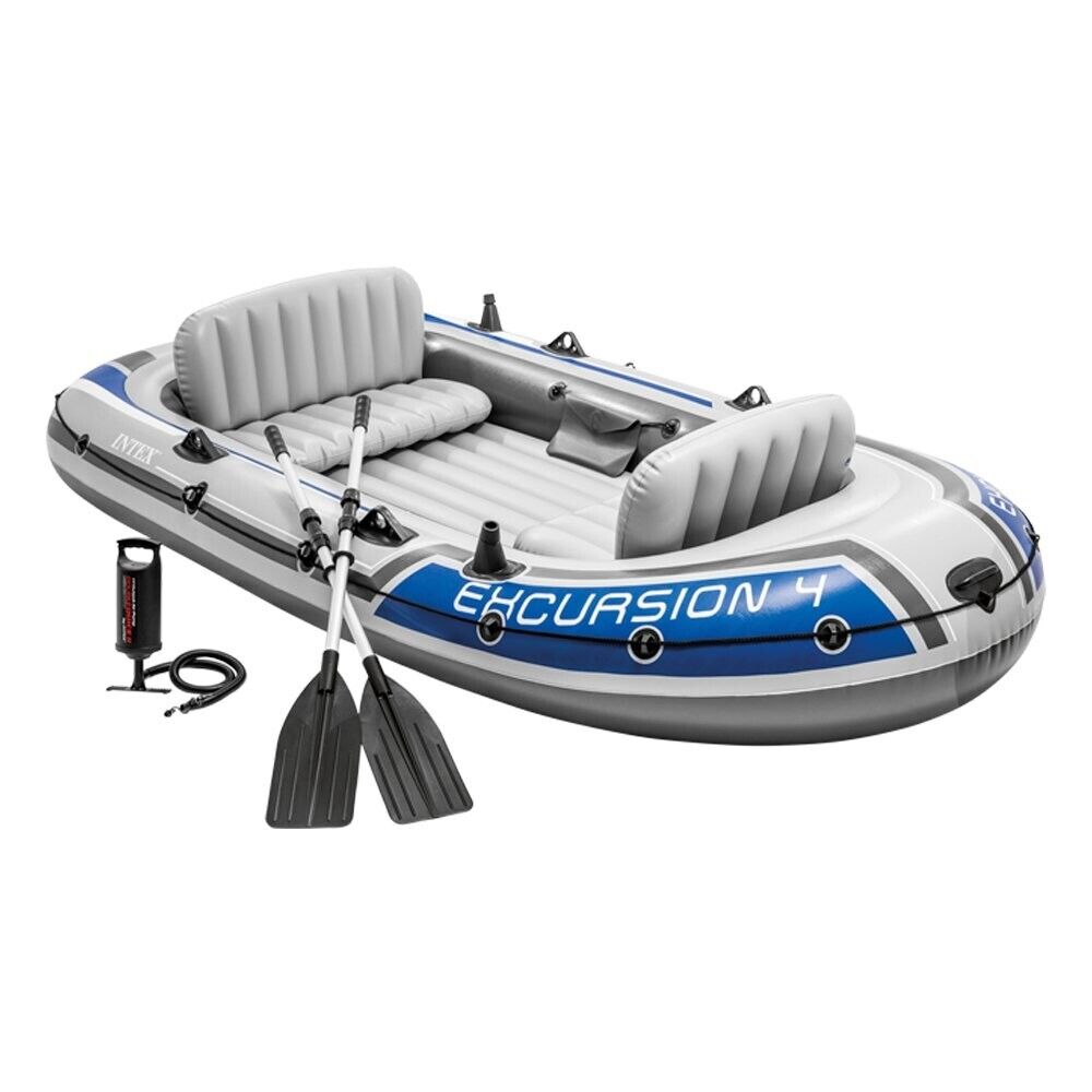 Canotto gonfiabile Intex 68324 gommone Excursion 4 persone con remi pompa Rotex
