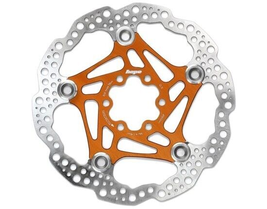 Disco freno Hope Floating 6 fori 203mm arancione