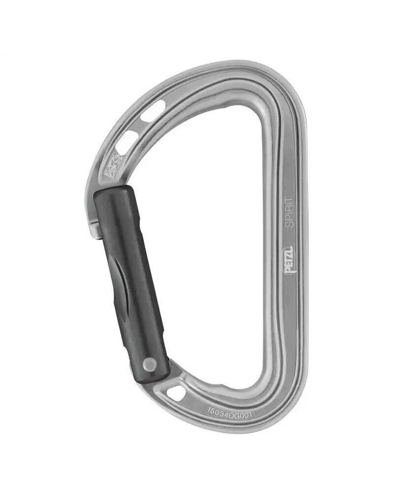 Petzl Spirit Moschettone Leggero, Grigio