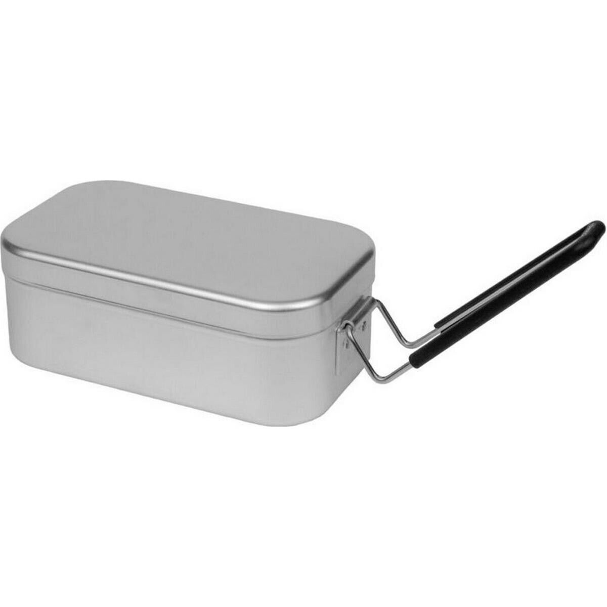 Mess Tin Piccolo in Alluminio con Manico Nero - Ideale per Campeggio ed Escursio