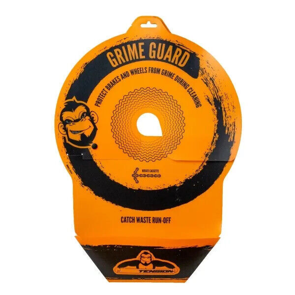 Tru-Tension Grime Guard Bicicletta Freno a Disco Ruota Protezione Pulizia Orange