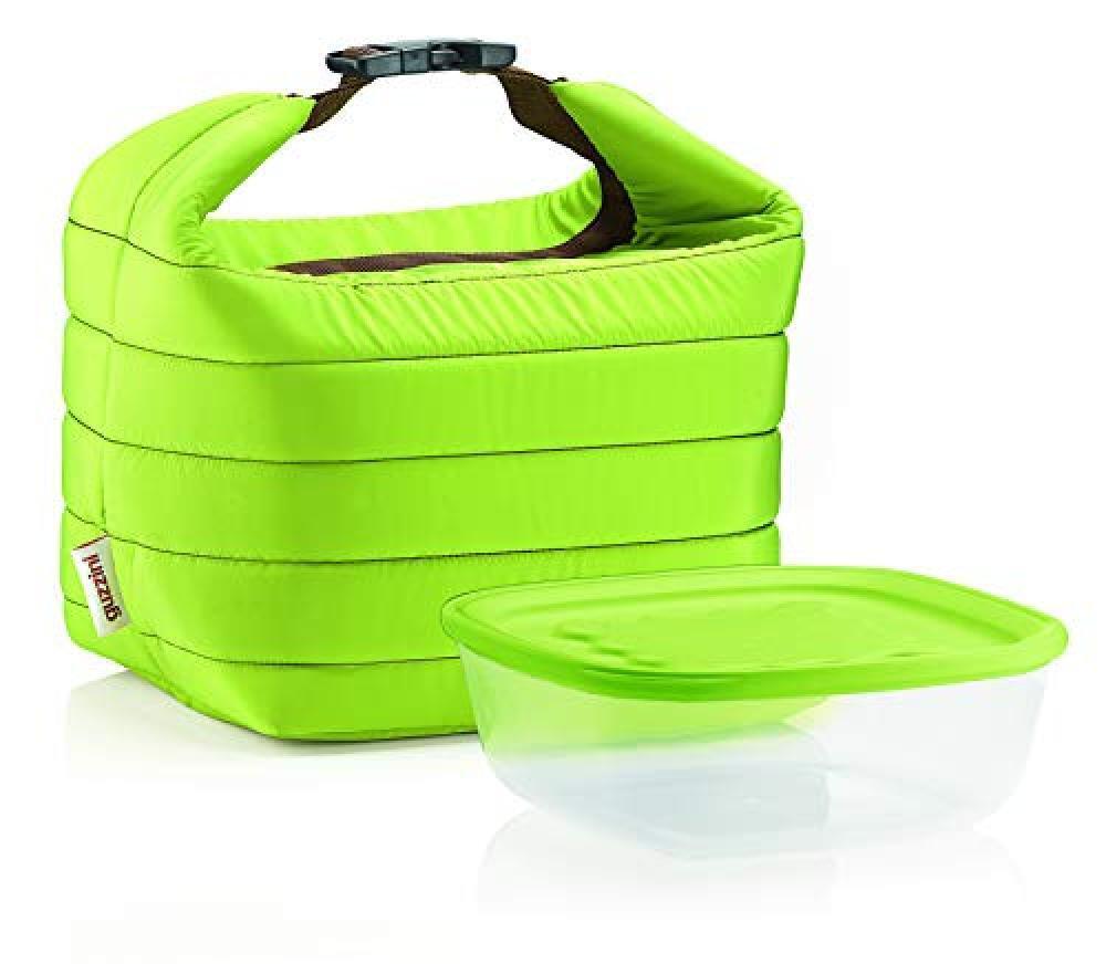 (TG. Borsa 22 x 18 x h22 cm, Contenitore 19.6 x 19.6 x h7 cm, 1400 cc) Guzzini S