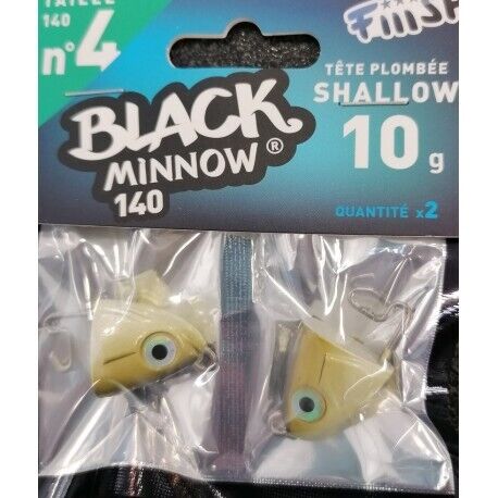 BLACK MINNOW 140MM SHALLOW 10G (TESTA) 2PZ
