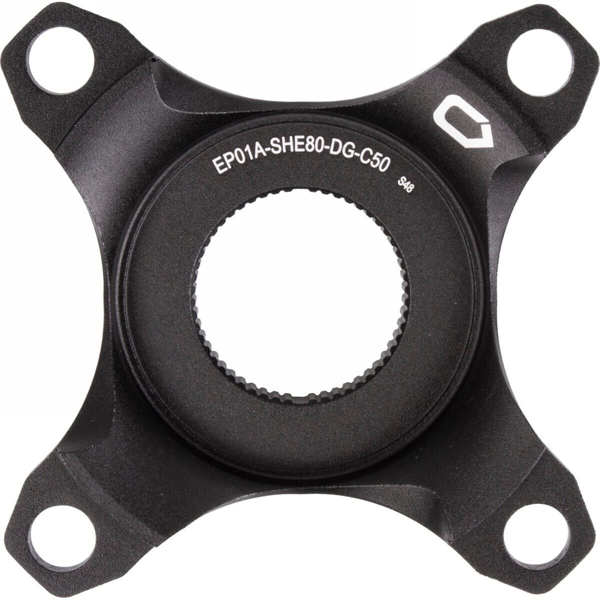Ragno in Alluminio Nero con Paracatena per Shimano E7000/E8000, Linea Catena 53m