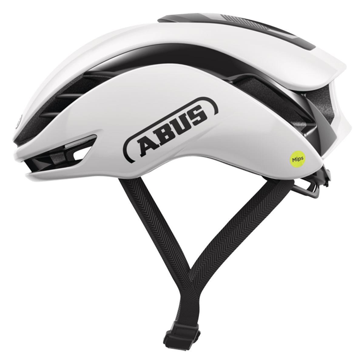 casco gamechanger 2.0 shiny white mips Abus bicicletta