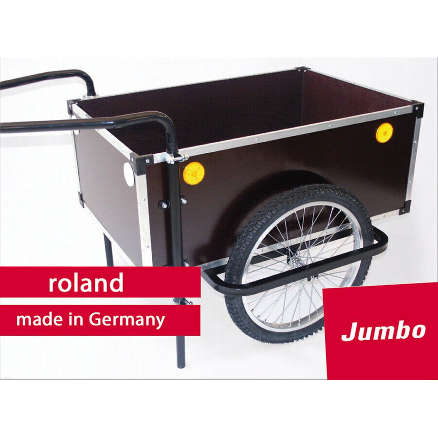 rimorchio jumbo 20 timone doppio con cavaletto, senza copertura Roland trasporto