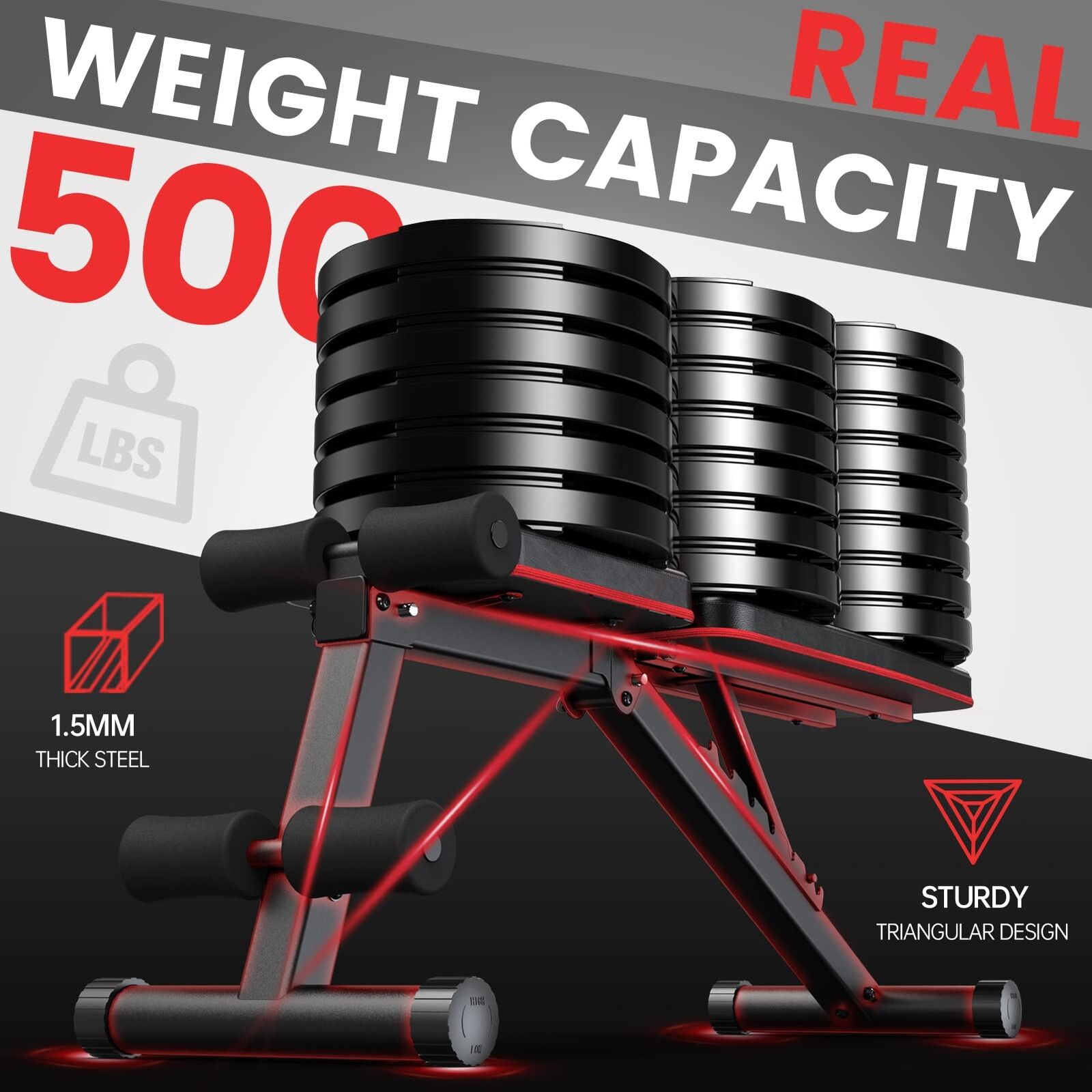 PASYOU Panca Palestra Multifunzione 7 in 1 Panca Pesi RegolabilePanca Addomin...