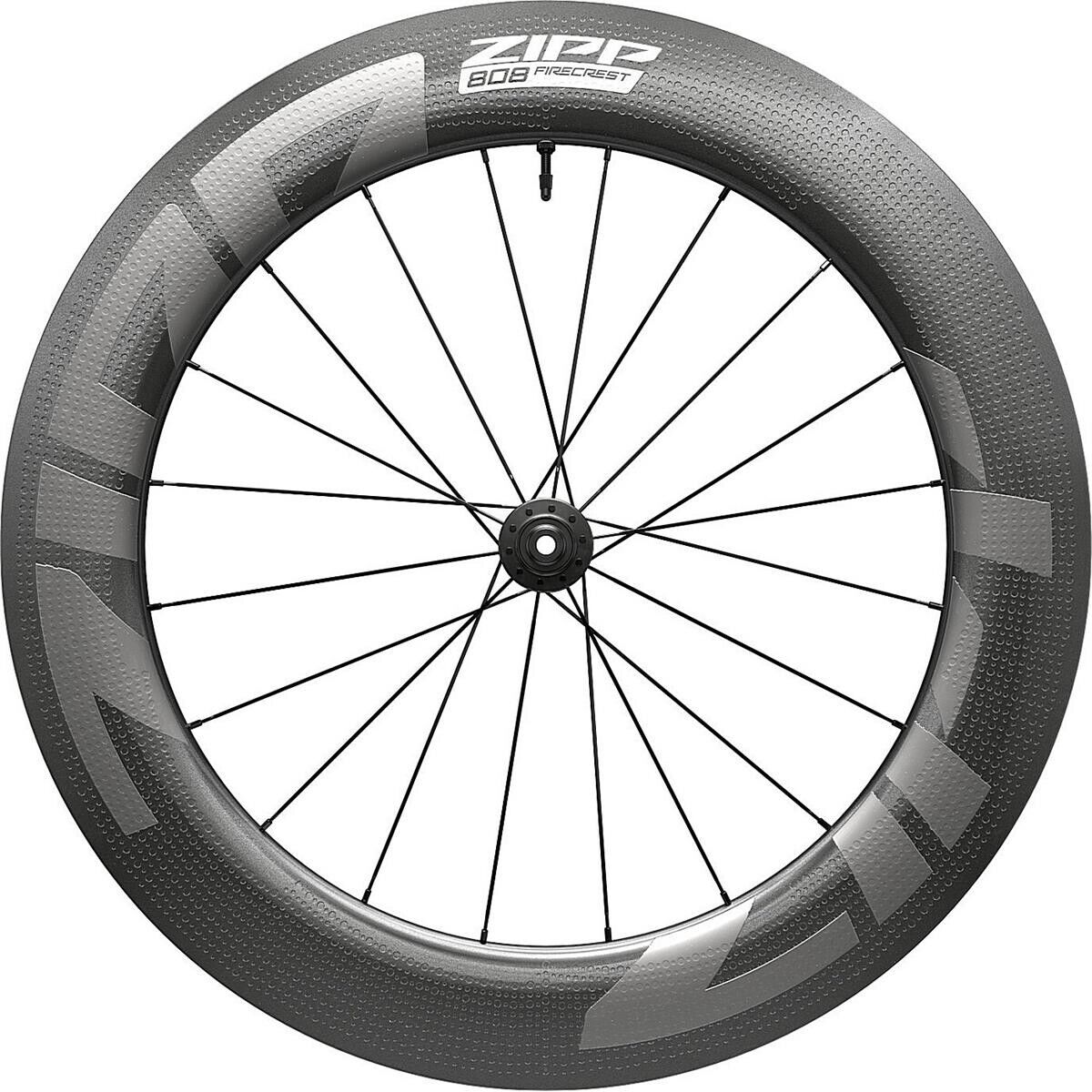 Ruota Anteriore Zipp 808 Firecrest Disc Centerlock Tubeless per Velocità e Prest