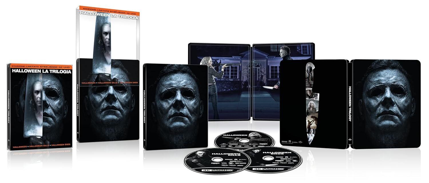 HALLOWEEN TRILOGY  STEELBOOK   3 4K ULTRA HD  COFANETTO