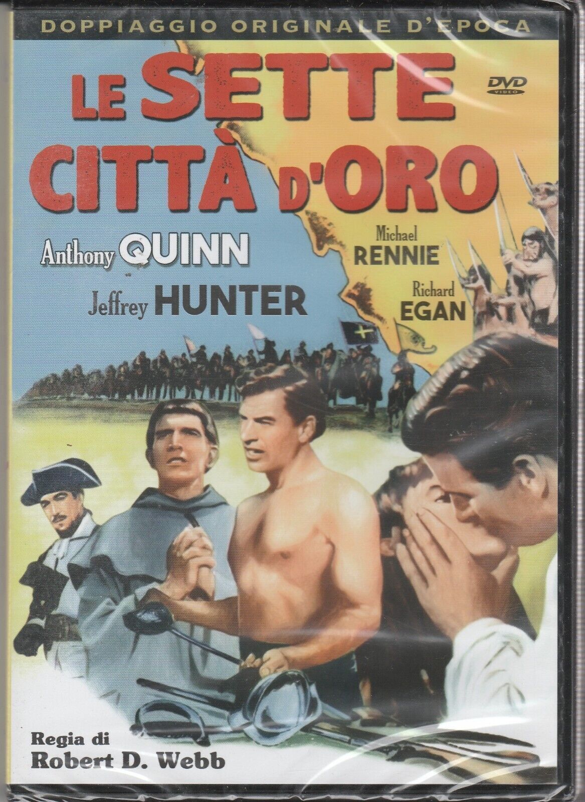 Dvd LE SETTE CITTA' D'ORO con Anthony Quinn nuovo sigillato 1956