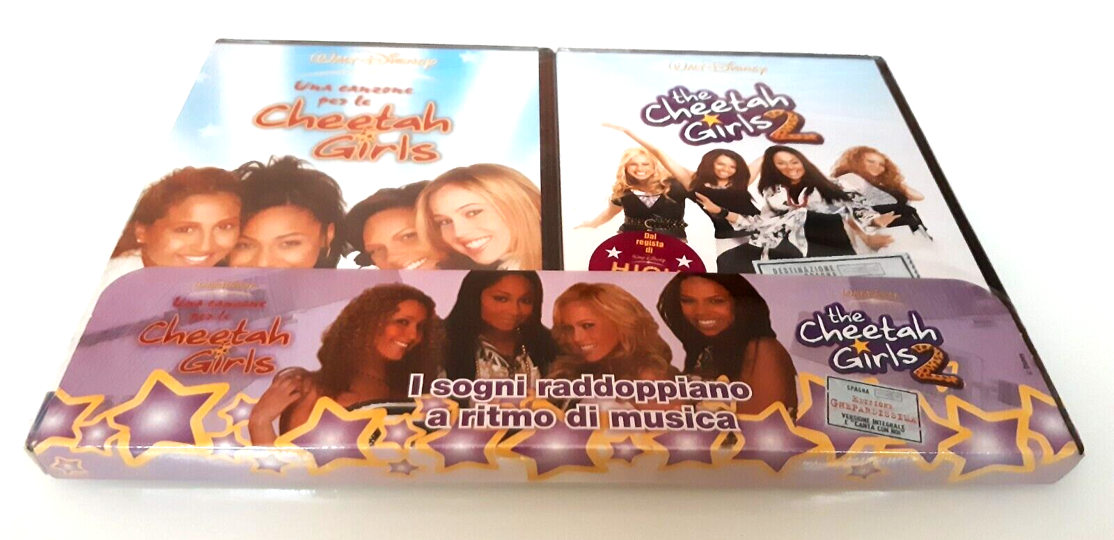 CHEETAH GIRLS 1 + 2 COFANETTO DVD OLOGRAMMA RETTANGOLARE NUOVO SIGILLATO