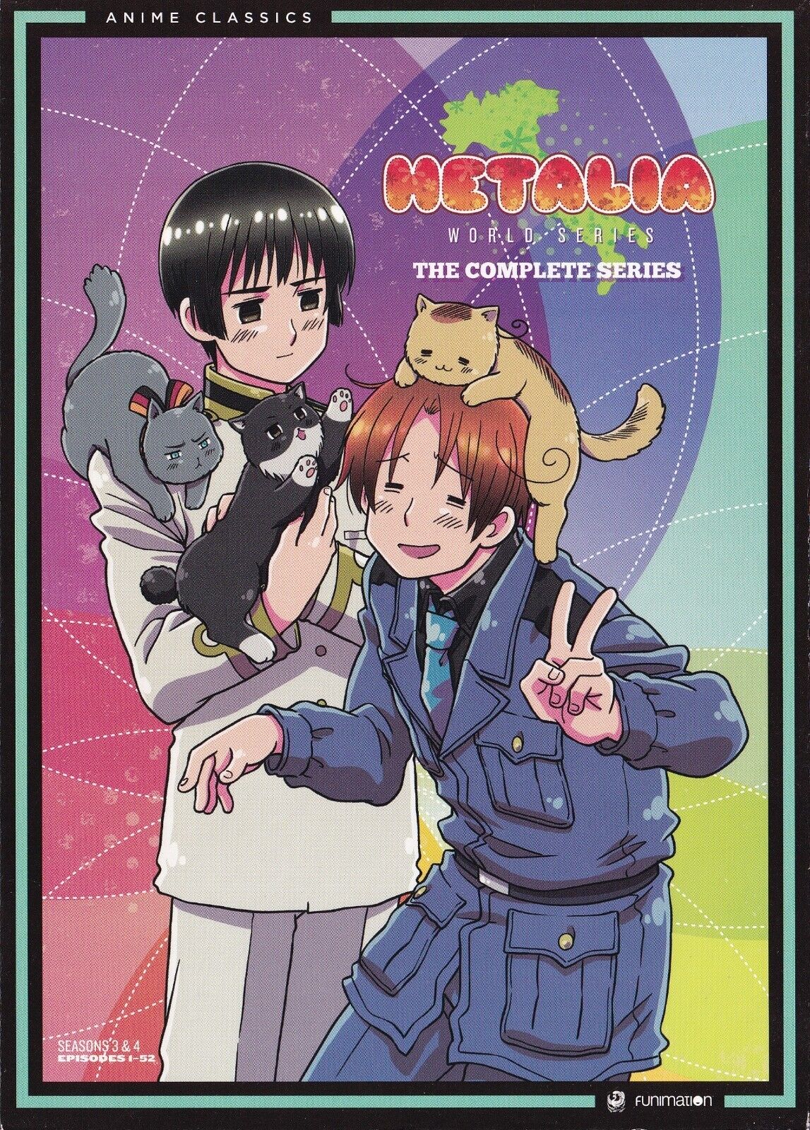 Hetalia World Serie : la Serie Completa Anime Classici (DVD, 2016, 4-Disc Set)
