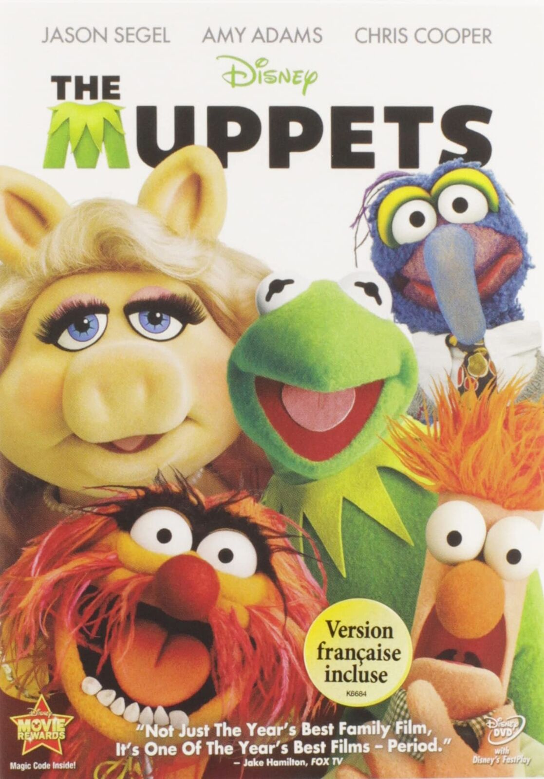The Muppets (DVD) Amy Adams Jason Segel