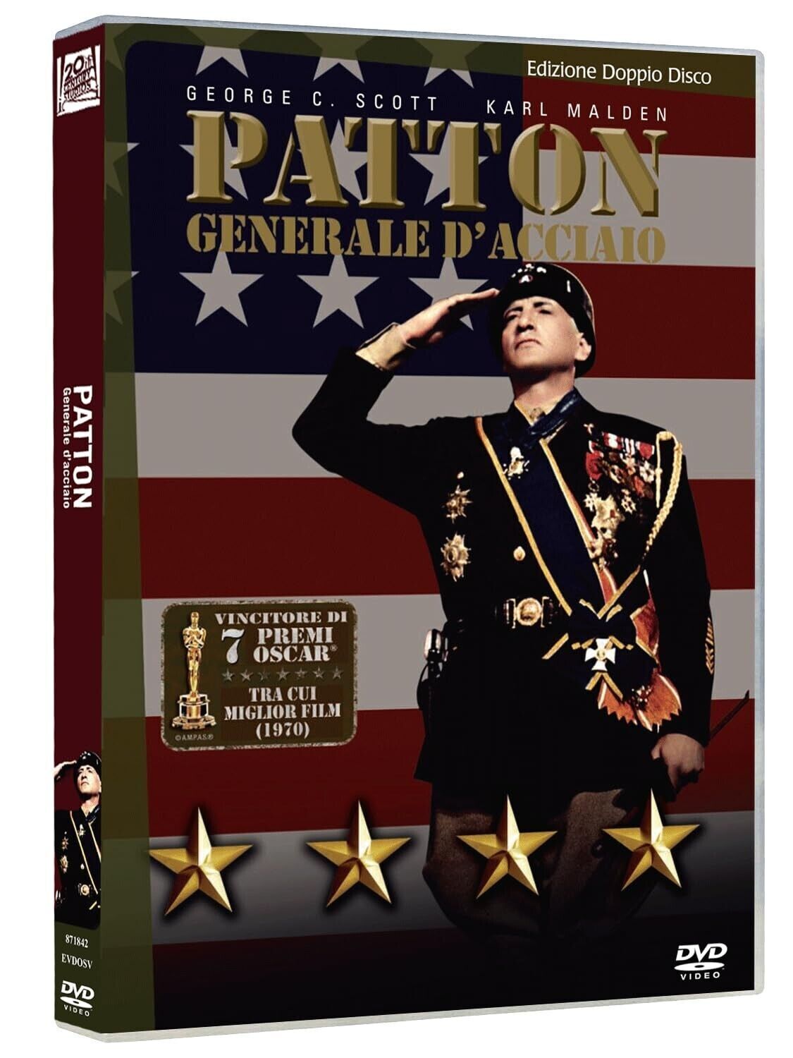 2 Dvd PATTON GENERALE D'ACCIAIO edizione speciale box cofanetto nuovo sigillato