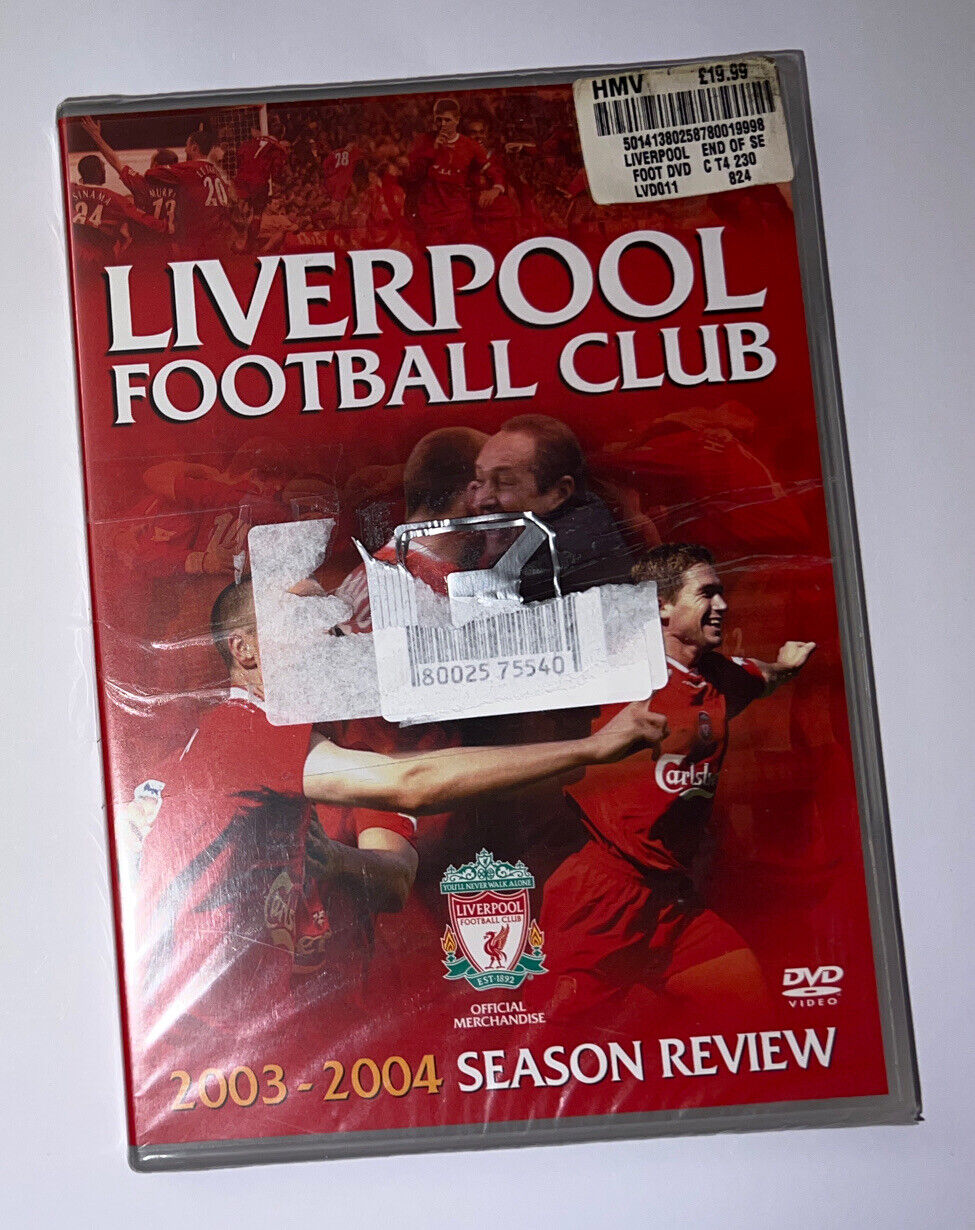 LIVERPOOL FOOTBALL CLUB 2003 / 2004 SEASON REVIEW RARE DVD OUT OF PRINT - SEALED