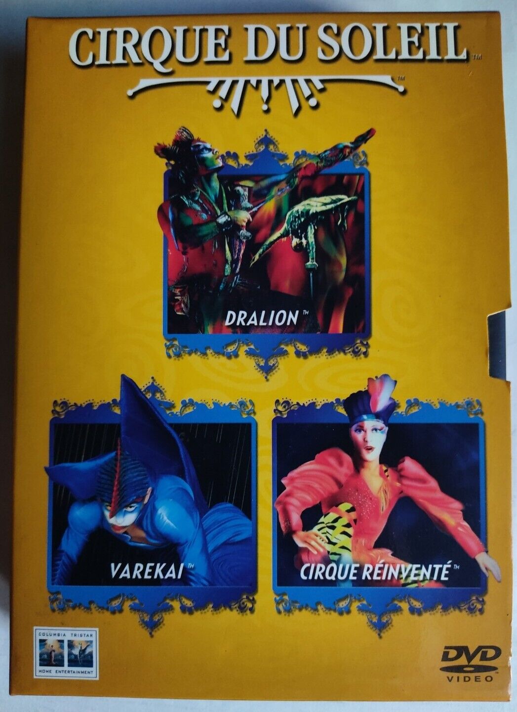 BOX 3 DVD CIRQUE DU SOLEIL  (DRALION, VAREKAI, CIRQUE RÈINVENTÈ) NUOVI SIGILLATI