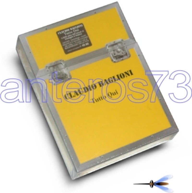 CLAUDIO BAGLIONI "TUTTO QUI" BOX 4DVD rosso 450MIN  -SIGILLATO