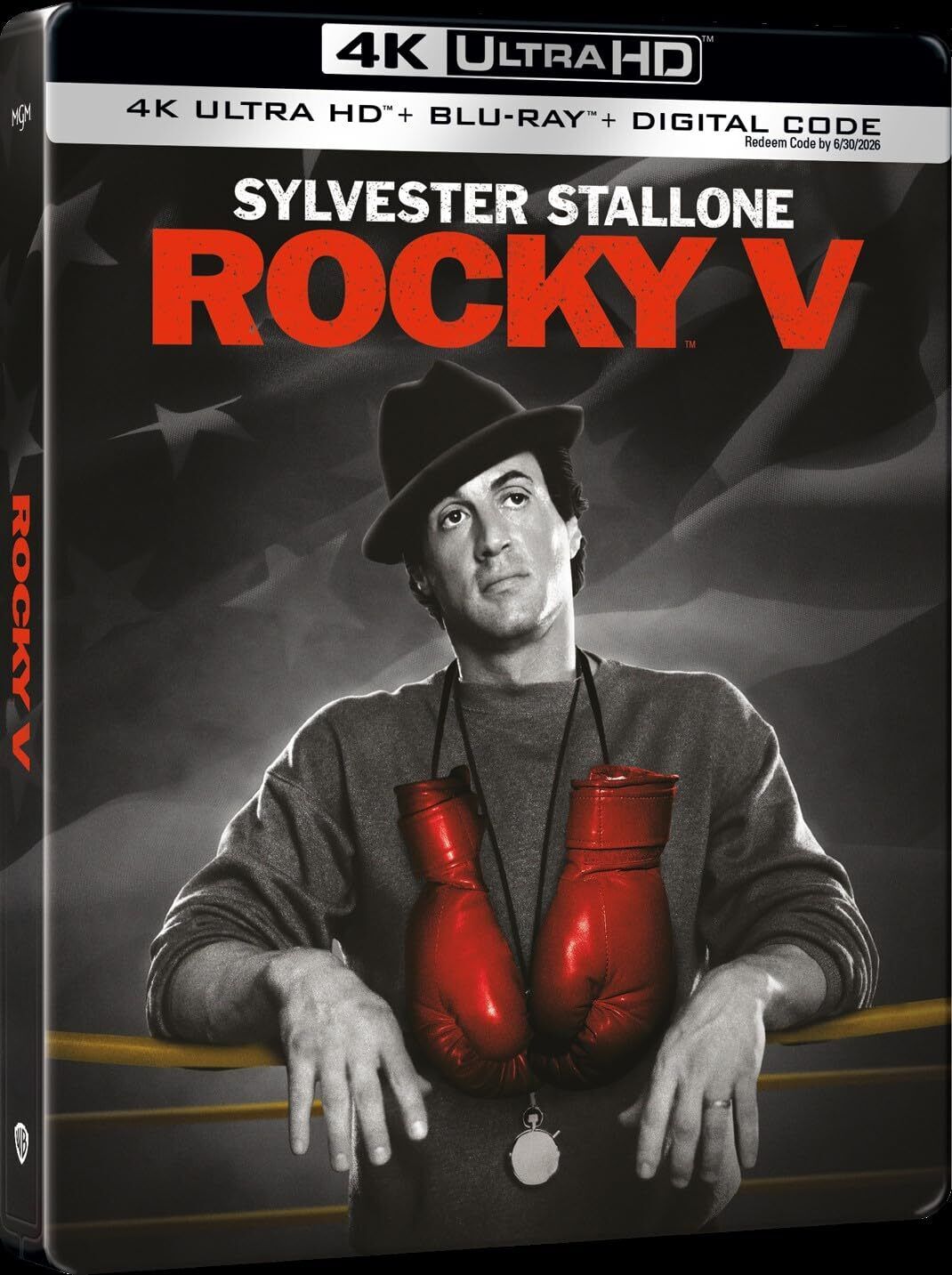 ROCKY V STEELBOOK (4K Ultra HD + Blu-ray) (4K UHD Blu-ray)