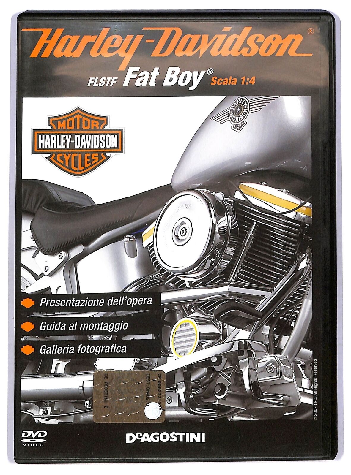 Harley Davidson Flstf Fat Boy scala 1:4 EDITORIALE DVD